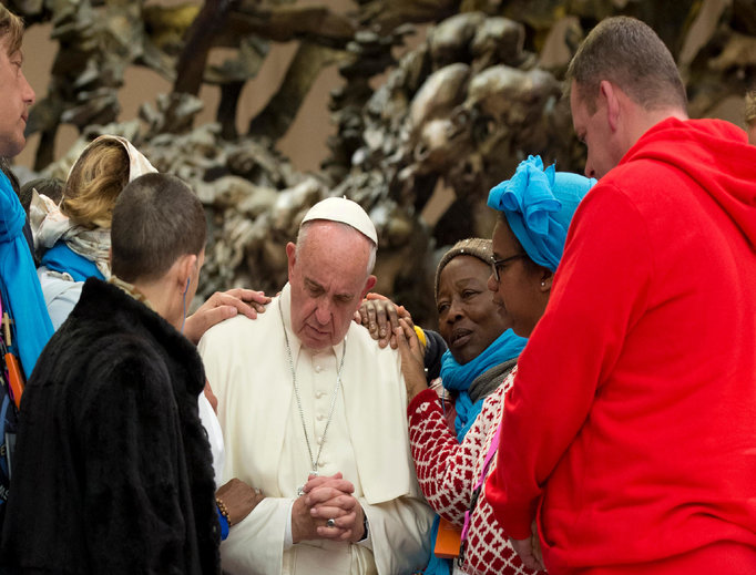 Pope Francis meets with pilgrims during a jubilee audience in the Paul VI Hall on Nov. 11.
Pope Francis meets with pilgrims during a jubilee audience in the Paul VI Hall on Nov. 11.