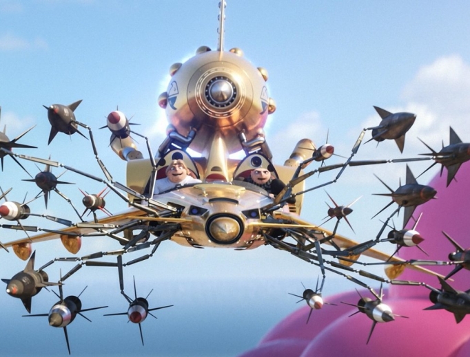 Gru and Dru (both voiced by Steve Carrell) in Despicable Me 3. Gru and Dru (both voiced by Steve Carrell) in Despicable Me 3.