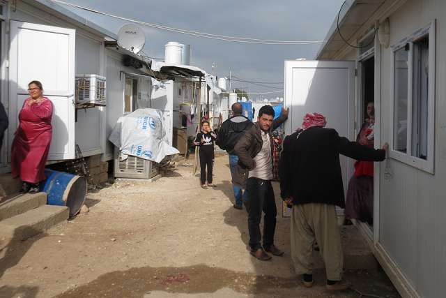 A center for internally displaced persons, most of whom are Christians, in Dawodiya, Iraq, April 10, 2016. A center for internally displaced persons, most of whom are Christians, in Dawodiya, Iraq, April 10, 2016.