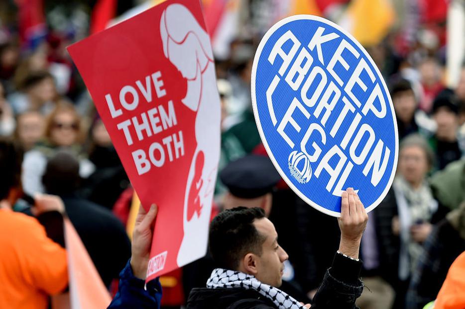 Pro-abortion and pro-life activists demonstrate in front of the U.S. Supreme Court during the 47th annual March for Life on Jan. 24, 2020 in Washington, D.C.
Pro-abortion and pro-life activists demonstrate in front of the U.S. Supreme Court during the 47th annual March for Life on Jan. 24, 2020 in Washington, D.C.