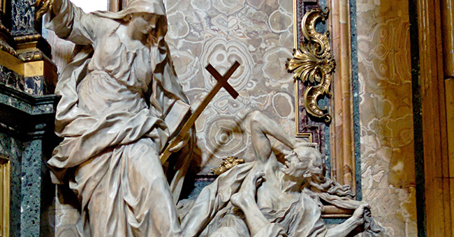 Pierre Legros the Younger (1695-1699), “Religion Overthrowing Heresy and Hatred” — Church of the Gesù in Rome. Pierre Legros the Younger (1695-1699), “Religion Overthrowing Heresy and Hatred” — Church of the Gesù in Rome.