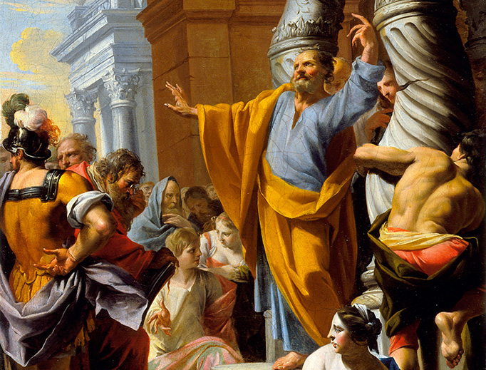 Charles-François Poerson (1653-1725), “Saint Peter Preaching in Jerusalem” Charles-François Poerson (1653-1725), “Saint Peter Preaching in Jerusalem”