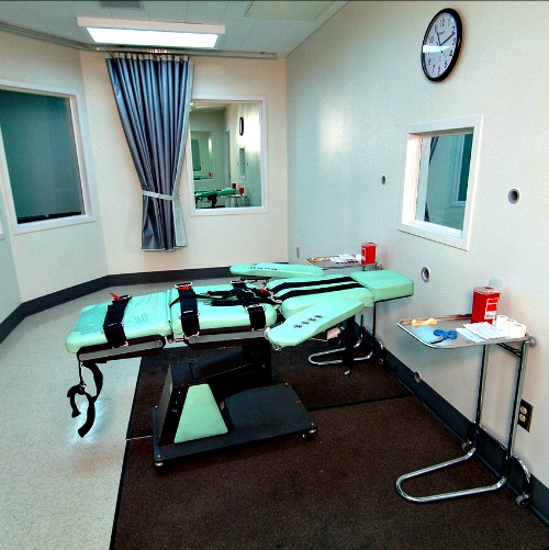 Execution room in the San Quentin State Prison in California Execution room in the San Quentin State Prison in California