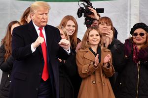 President Donald Trump speaks at the 2020 March for Life in Washington, D.C. President Donald Trump speaks at the 2020 March for Life in Washington, D.C.