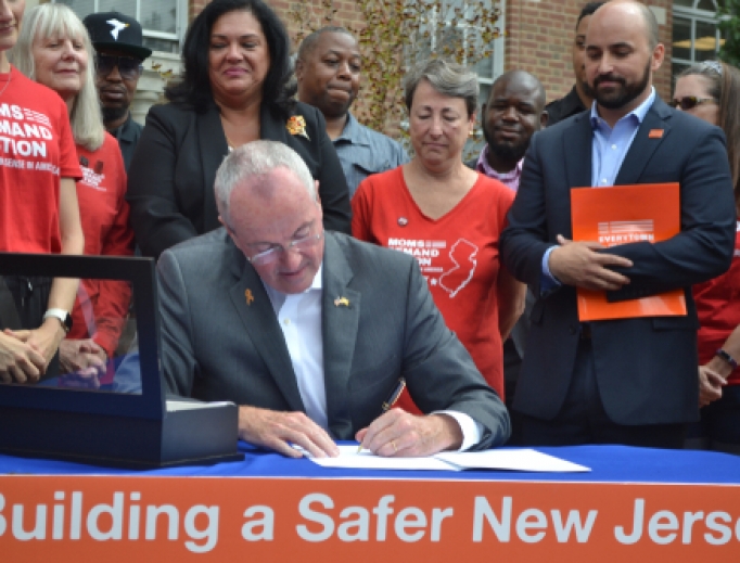 Governor Phil Murphy in Morristown. Governor Phil Murphy in Morristown.