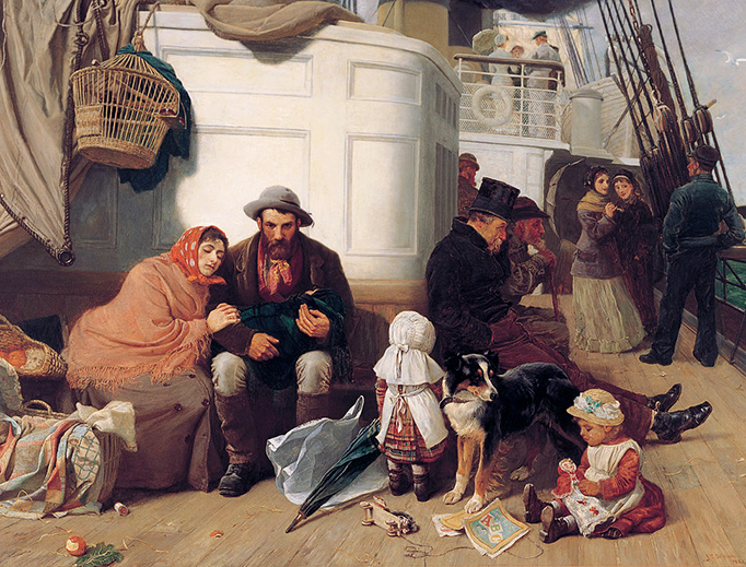 John C. Dollman, “The Immigrants’ Ship”, 1884 John C. Dollman, “The Immigrants’ Ship”, 1884