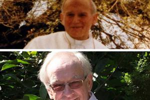Top: Pope John Paul II. Bottom: Professor Karol Tarnowski. Top: Pope John Paul II. Bottom: Professor Karol Tarnowski.