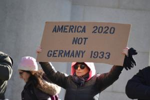 People marching from Manhattan to Brooklyn against the rise in antisemitism in New York, January 5, 2020. People marching from Manhattan to Brooklyn against the rise in antisemitism in New York, January 5, 2020.