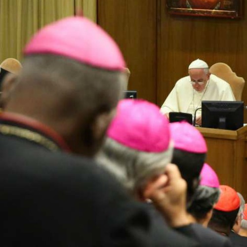 Pope Francis leads a session of the Extraordinary Synod on the Family on Oct. 10. Pope Francis leads a session of the Extraordinary Synod on the Family on Oct. 10.