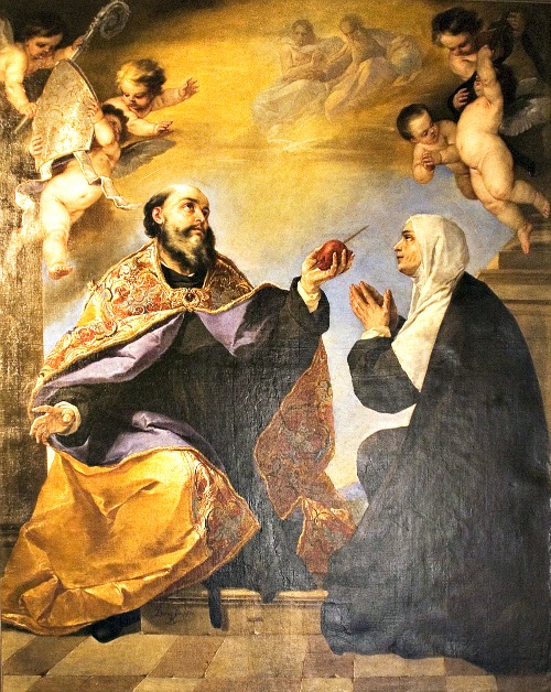 St. Augustine and his mother, St. Monica; below, Brandon Vogt St. Augustine and his mother, St. Monica; below, Brandon Vogt