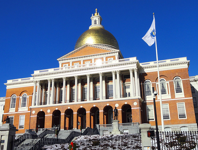 The Massachusetts State House in Boston
The Massachusetts State House in Boston