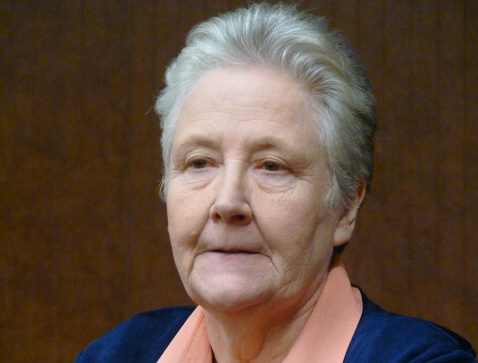 Marie Collins speaks to the press in 2012. Marie Collins speaks to the press in 2012.