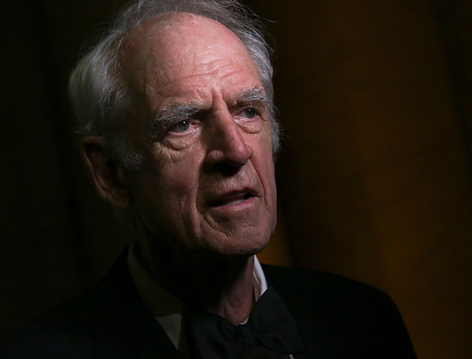 Prof. Charles Taylor speaks to the media during The Berggruen Institute's 2016 Berggruen Prize Award Ceremony held at the New York Public Library, Dec. 1, 2016, in New York City.
Prof. Charles Taylor speaks to the media during The Berggruen Institute's 2016 Berggruen Prize Award Ceremony held at the New York Public Library, Dec. 1, 2016, in New York City.
