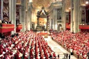 Second Vatican Council in session Second Vatican Council in session