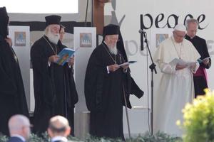 Pope Francis leads an ecumenical prayer gathering in Bari July 7. Pope Francis leads an ecumenical prayer gathering in Bari July 7.