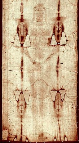 Front image of the Shroud of Turin Front image of the Shroud of Turin