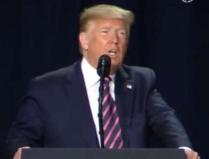 President Trump speaks at the National Prayer Breakfast on February 6, 2020 in Washington. D.C. President Trump speaks at the National Prayer Breakfast on February 6, 2020 in Washington. D.C.