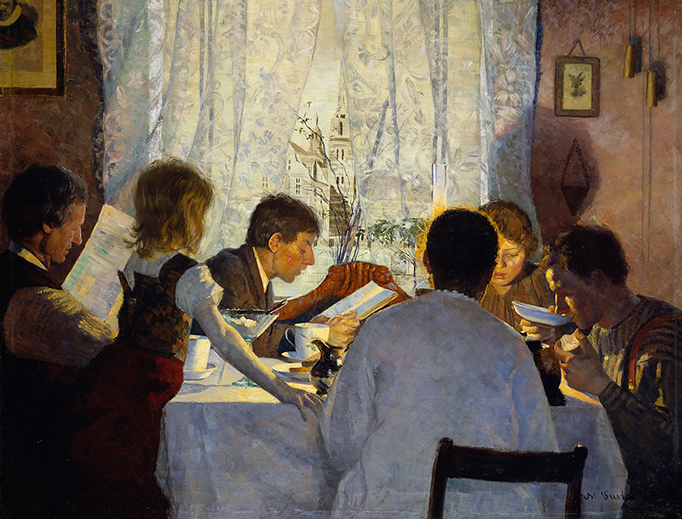 Gustav Wentzel, “Breakfast II: The Artist’s Family,” 1885 Gustav Wentzel, “Breakfast II: The Artist’s Family,” 1885