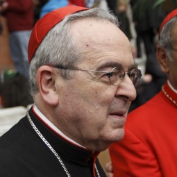 Cardinal Justin Rigali of Philadelphia placed 21 priests on administrative leave from their clerical assignments March 7 as the Philadelphia Archdiocese continues to investigate allegations of clerical sexual abuse. He is pictured during a reception at the Nov. 20 Vatican consistory at which he was made a cardinal. Cardinal Justin Rigali of Philadelphia placed 21 priests on administrative leave from their clerical assignments March 7 as the Philadelphia Archdiocese continues to investigate allegations of clerical sexual abuse. He is pictured during a reception at the Nov. 20 Vatican consistory at which he was made a cardinal.