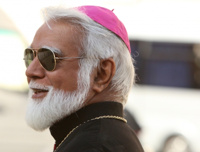 Archbishop Joseph Coutts leaves the Vatican's Synod Hall Oct. 10, 2014. Archbishop Joseph Coutts leaves the Vatican's Synod Hall Oct. 10, 2014.