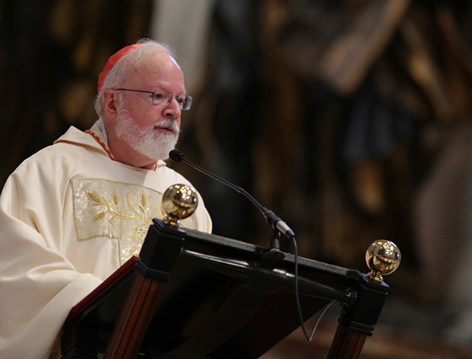 In this Sept. 29, 2016, file photo, Cardinal Sean Patrick O'Malley, Archbishop of Boston, Massachusetts, celebrates the ordination of deacons from the Pontifical North American College in Rome, Italy, at St. Peter's Basilica.
In this Sept. 29, 2016, file photo, Cardinal Sean Patrick O'Malley, Archbishop of Boston, Massachusetts, celebrates the ordination of deacons from the Pontifical North American College in Rome, Italy, at St. Peter's Basilica.