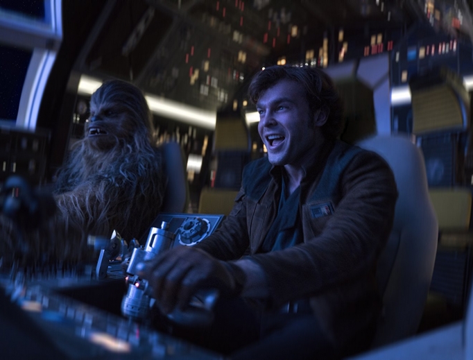 DYNAMIC DUO. Han Solo (Alden Ehrenreich) and Chewbacca (Joonas Suotamo) team up in Solo: A Star Wars Story, which relates how the iconic friends met. DYNAMIC DUO. Han Solo (Alden Ehrenreich) and Chewbacca (Joonas Suotamo) team up in Solo: A Star Wars Story, which relates how the iconic friends met.