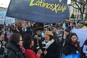 Members of Latinos por la Vida participate in the 2015 March for Life on Jan. 22 in Washington. Members of Latinos por la Vida participate in the 2015 March for Life on Jan. 22 in Washington.