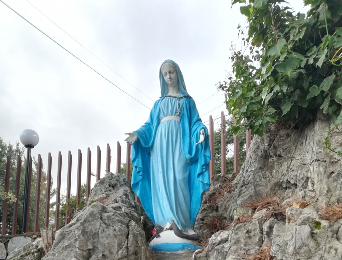 Above, a statue of Oum El Nour (‘Mother of Light’) and (below) the Oum El Nour center. Also shown, former addicts work in the product-packaging workshop at the Message De Paix center in Bikfaya. The center, helped by the Sisters of the Holy Cross, runs programs for both addicts who have gone through the rehabilitation program at the Oum El Nour Rehabilitation and Drug Prevention Center and for the handicapped. Oum El Nour aims to help the former addicts require the appropriate skills to re-enter society and the workplace. Also shown: A young resident of Oum El Nour helps prepare lunch for fellow residents. Above, a statue of Oum El Nour (‘Mother of Light’) and (below) the Oum El Nour center. Also shown, former addicts work in the product-packaging workshop at the Message De Paix center in Bikfaya. The center, helped by the Sisters of the Holy Cross, runs programs for both addicts who have gone through the rehabilitation program at the Oum El Nour Rehabilitation and Drug Prevention Center and for the handicapped. Oum El Nour aims to help the former addicts require the appropriate skills to re-enter society and the workplace. Also shown: A young resident of Oum El Nour helps prepare lunch for fellow residents.