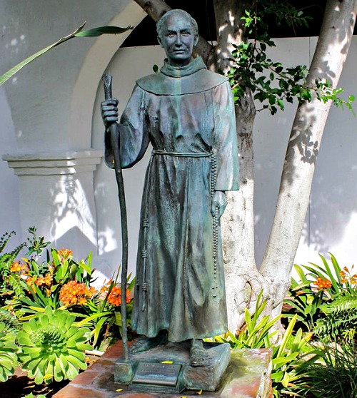 Statue of Blessed Junípero Serra at the Mission San Diego de Alcalá, San Diego Statue of Blessed Junípero Serra at the Mission San Diego de Alcalá, San Diego