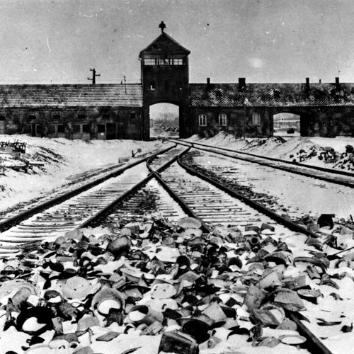 The entrance to Auschwitz The entrance to Auschwitz