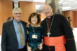 Tony and Cathy Witczak, representatives of Worldwide Marriage Encounter who are serving as auditors at the Synod of the Family, with Cardinal Timothy Dolan of New York. Tony and Cathy Witczak, representatives of Worldwide Marriage Encounter who are serving as auditors at the Synod of the Family, with Cardinal Timothy Dolan of New York.