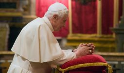 Pope Benedict XVI prays inside St. Paul's Church in Rabat, outside Valletta, Malta, April 17. The church is situated above a grotto, where it is believed St. Paul lived during the three months he and his companions were shipwrecked on the island. Pope Benedict XVI prays inside St. Paul's Church in Rabat, outside Valletta, Malta, April 17. The church is situated above a grotto, where it is believed St. Paul lived during the three months he and his companions were shipwrecked on the island.