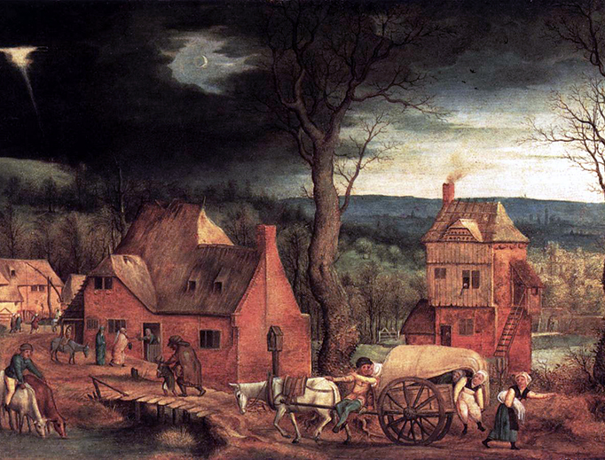 Cornelis Massijs, “Arrival of the Holy Family in Bethlehem”, 1543 Cornelis Massijs, “Arrival of the Holy Family in Bethlehem”, 1543