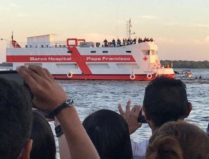 Pope Francis hospital ship. Pope Francis hospital ship.