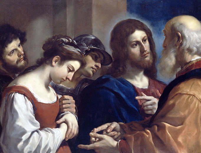 Guercino, “The Woman Taken in Adultery”, c. 1621 Guercino, “The Woman Taken in Adultery”, c. 1621