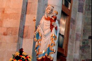 The Blessed Mother has a place of honor in the Speyer, Germany, cathedral. The Blessed Mother has a place of honor in the Speyer, Germany, cathedral.