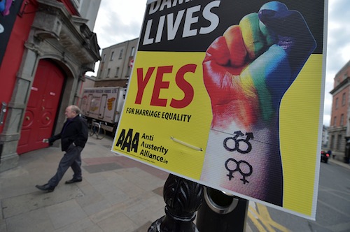 Ireland holds referendum on same-sex 'marriage' May 22. Ireland holds referendum on same-sex 'marriage' May 22.