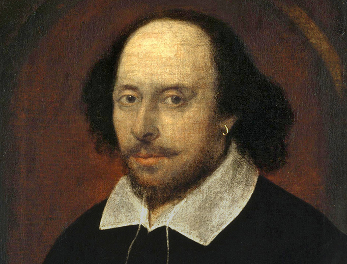 The 'Chandos portrait' of Shakespeare in the National Portrait Gallery The 'Chandos portrait' of Shakespeare in the National Portrait Gallery