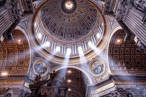Interior of St. Peter's Basilica. Interior of St. Peter's Basilica.
