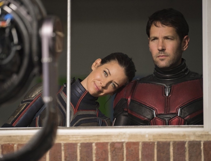 The Wasp (Evangeline Lilly) and Ant-Man (Paul Rudd) team up again. The Wasp (Evangeline Lilly) and Ant-Man (Paul Rudd) team up again.