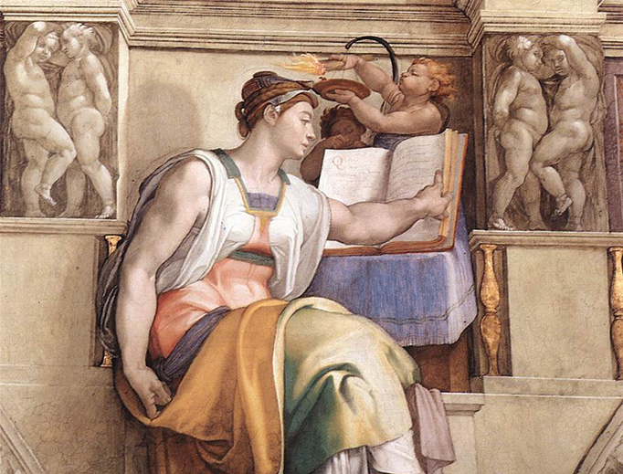 Michelango, “The Erythraean Sibyl” from the Sistine Chapel, 1509 Michelango, “The Erythraean Sibyl” from the Sistine Chapel, 1509