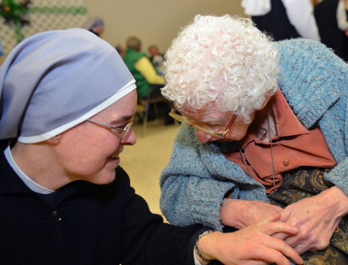 Little Sisters of the Poor tend to the elderly and sick. Little Sisters of the Poor tend to the elderly and sick.