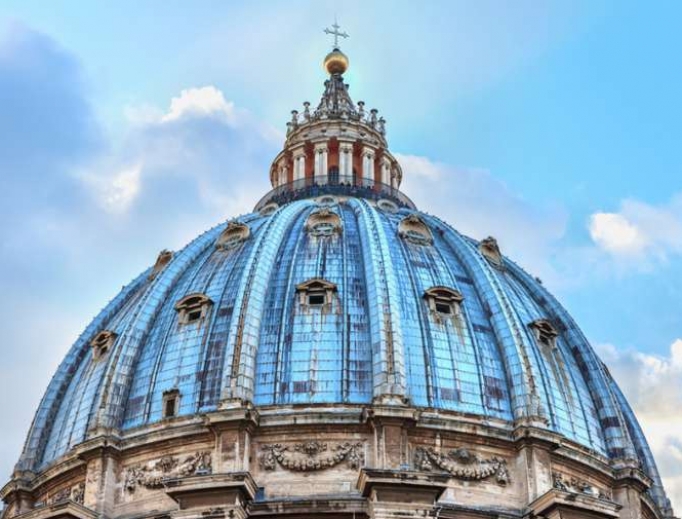 The dome of St. Peter's Basilica The dome of St. Peter's Basilica