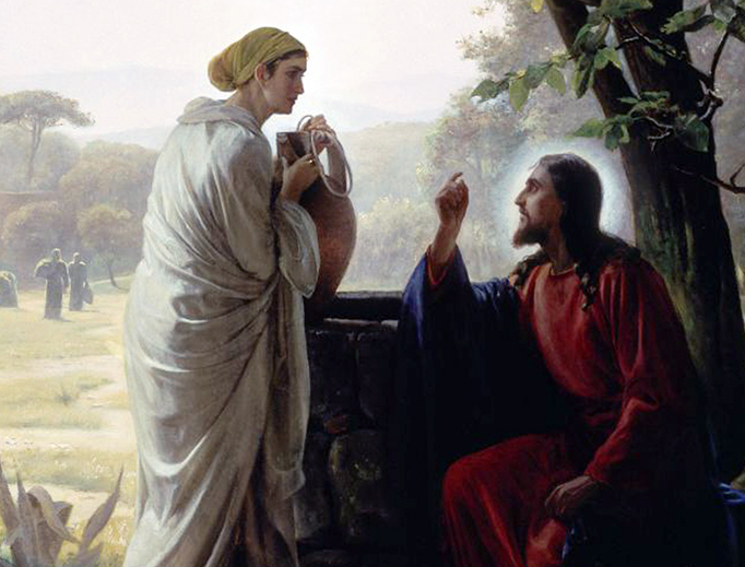 Carl Heinrich Bloch (1834-1890), “Christ and the Woman at the Well” Carl Heinrich Bloch (1834-1890), “Christ and the Woman at the Well”