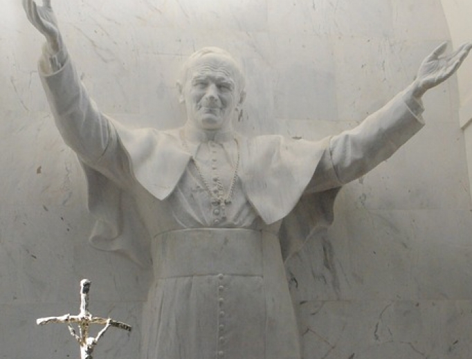 St. John Paul II encouraged vocations and the universal call to holiness. St. John Paul II encouraged vocations and the universal call to holiness.