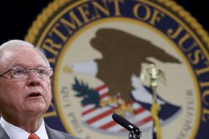 Attorney General Jeff Sessions speaks at a Department of Justice Religious Liberty Summit July 30 in Washington. Attorney General Jeff Sessions speaks at a Department of Justice Religious Liberty Summit July 30 in Washington.