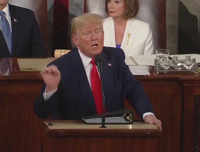 President Trump addresses the nation in his State of the Union address, February 4, 2020. President Trump addresses the nation in his State of the Union address, February 4, 2020.