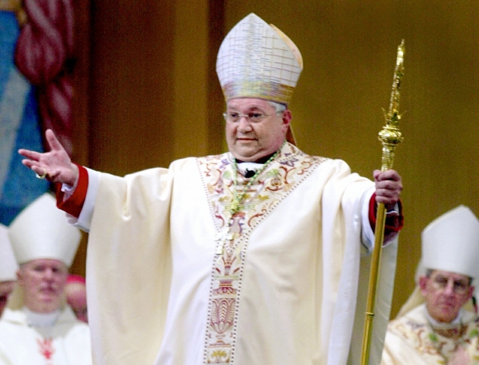 Madison Bishop Robert Morlino speaks to the faithful during his installation ceremony at St. Raphael Cathedral Aug. 1, 2003.
Madison Bishop Robert Morlino speaks to the faithful during his installation ceremony at St. Raphael Cathedral Aug. 1, 2003.