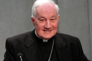 Cardinal Marc Ouellet, prefect of the Congregation for Bishops, attends the annual new bishops' conference, 'Witnesses of the Risen Lord,' at the Holy See Press Office Feb. 1, 2016.
Cardinal Marc Ouellet, prefect of the Congregation for Bishops, attends the annual new bishops' conference, 'Witnesses of the Risen Lord,' at the Holy See Press Office Feb. 1, 2016.