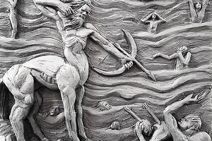 ABOVE: Canto XII of Dante’s Inferno. INSET BELOW: Dante Alighieri. ABOVE: Canto XII of Dante’s Inferno. INSET BELOW: Dante Alighieri.